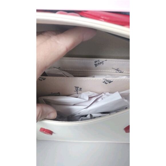 Betsey Johnson Cherry~ Multi- Piece Set~Satchel~ Bag~Charm & Wallet New In Box - Picture 6 of 8